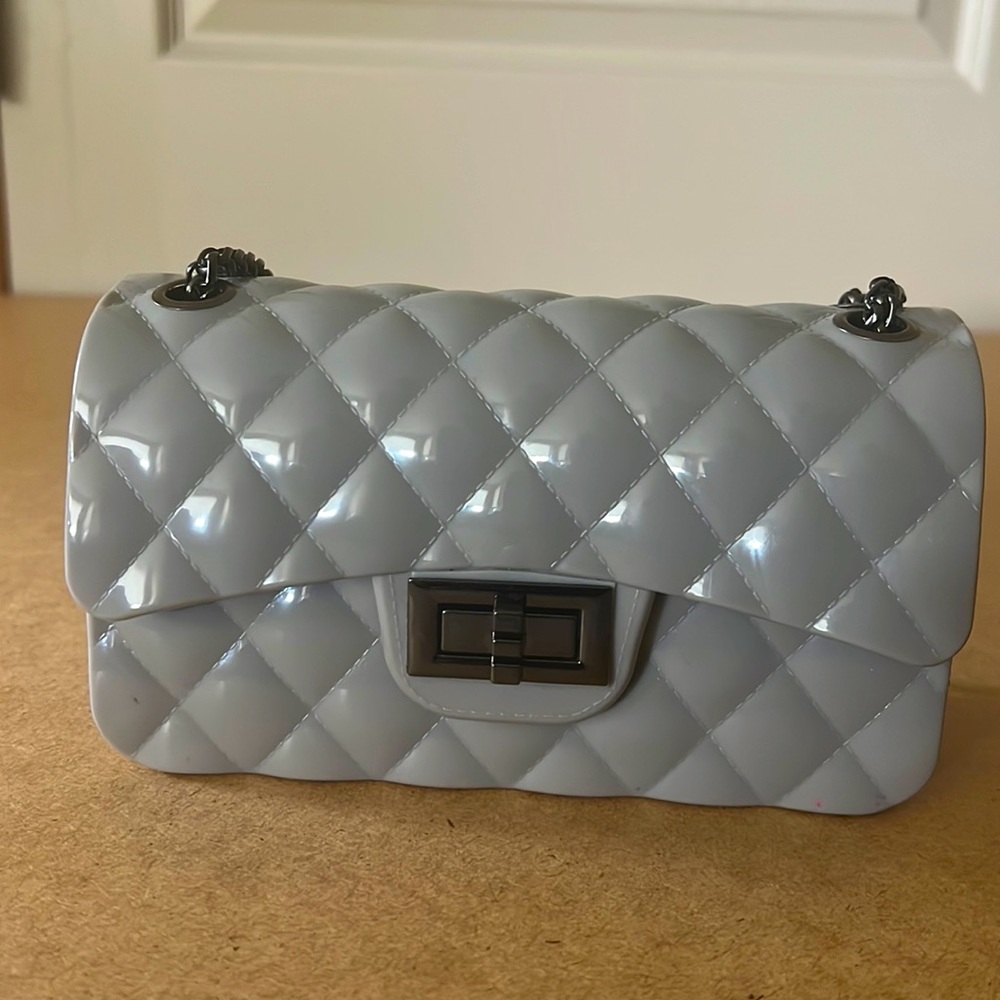Flap bag with Gunmetal Hardware